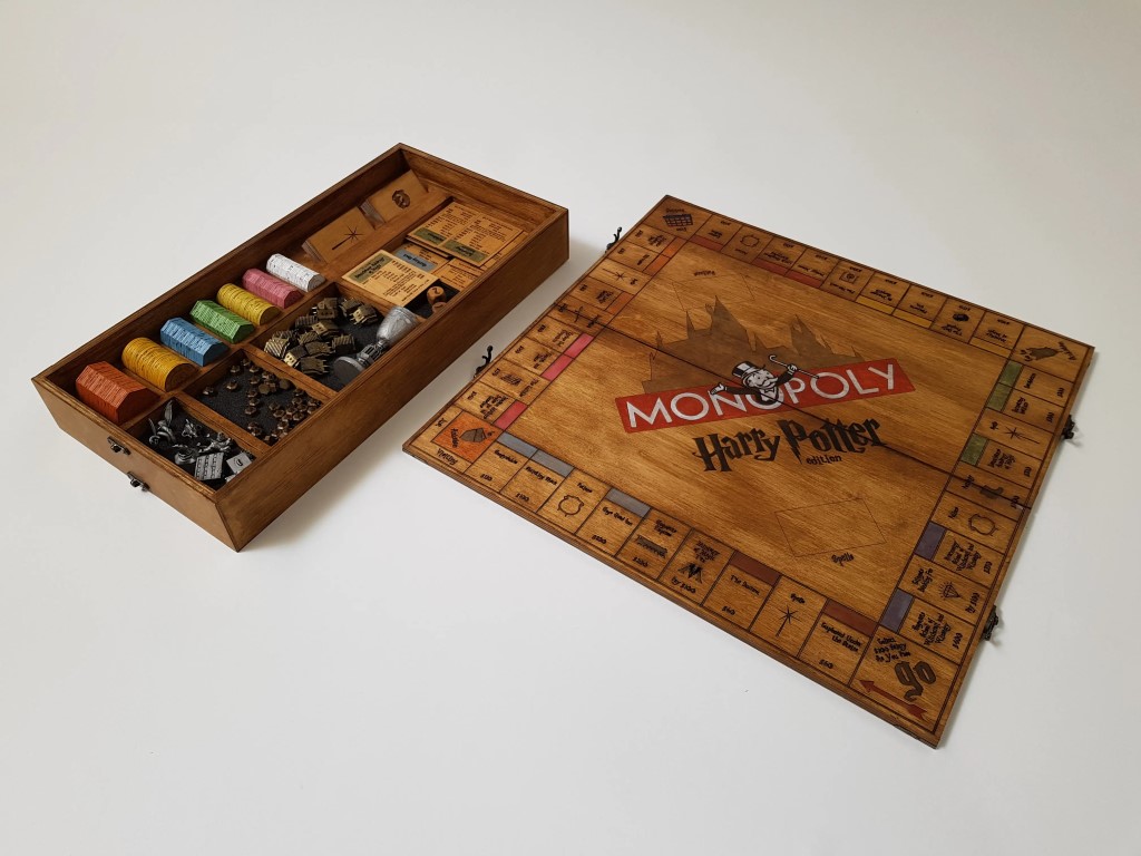 Hand made custom Harry Potter Monopoly game