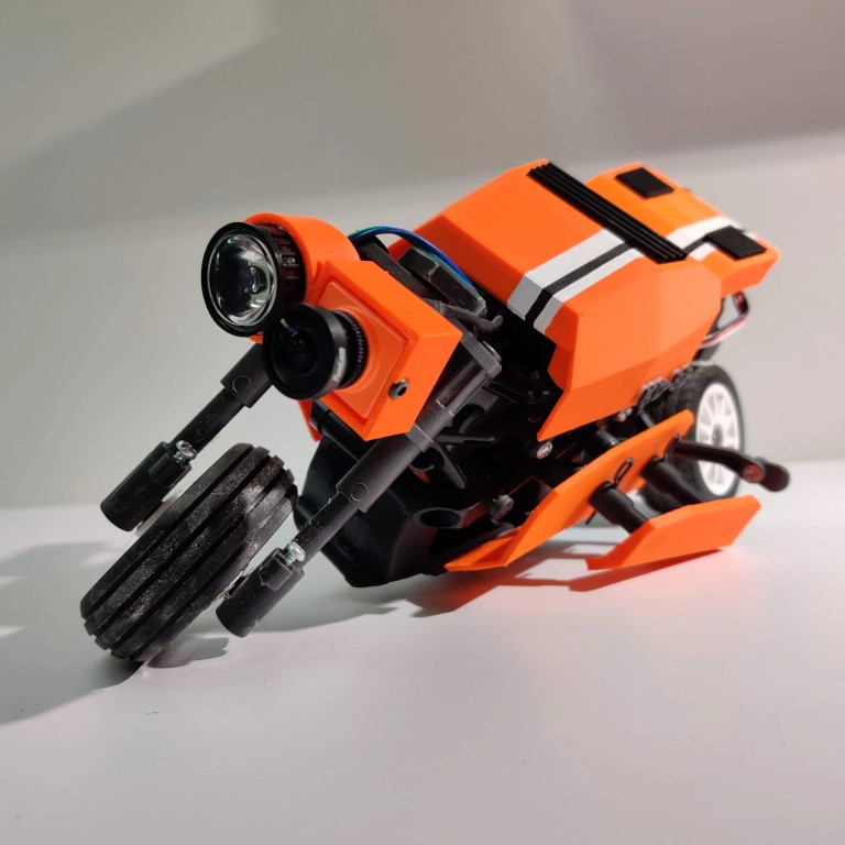 Custom Tamiya Dancing Rider RC 3 wheeler.